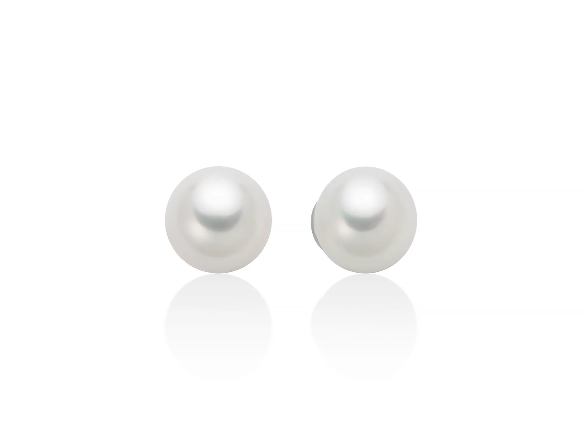 Orecchini di perle gemelle Oriente in oro bianco - Image 3